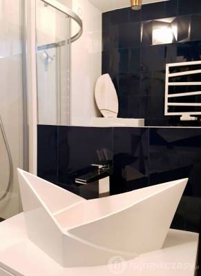 Zdjęcie przedstawia łazienkę w apartamencie Premium Apartamenty Klifowa Rewal