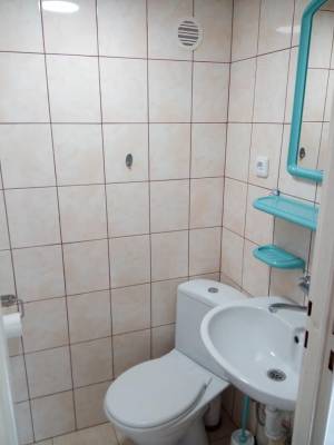 Przykładowa łazienka w domu gościnnym U Jana (nad morzem, woj. zachodniopomorskie)