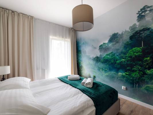 W takim pokoju można wypocząć w apartamencie Apartament Bliżej Natury w górach w Kudowie-Zdroju