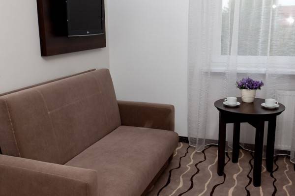 Sofa w pokoju - ośrodek wypoczynkowy ARPOL