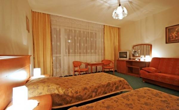 Fotografia przedstawia łoże w hotelu Hotel *** Wodnik SPA