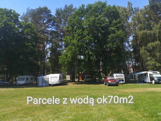 Na fotce przedstawiony jest ogród przy polu namiotowym 7 ŻAB w Pobierowie