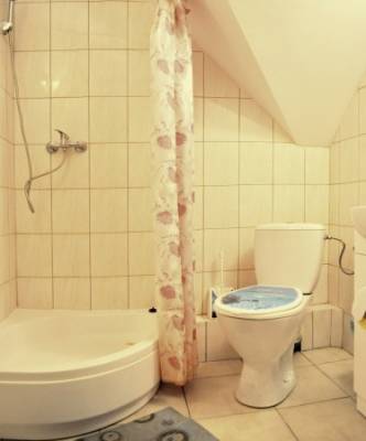 Zdjęcie przedstawia łazienkę w willi WLLA PAWEŁ