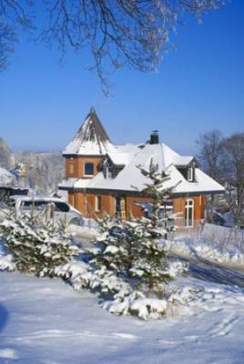 Zdjęcie śnieżnej zimy w pokoju Willa ARCHITEKT - ul. Podleśna 3 w Karpaczu.