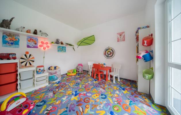 Właśnie tak wygląda dziecięcy pokój zabaw, jaki mają do dyspozycji turyści w pensjonacie Dom Gościnny REWIT w Rewalu.